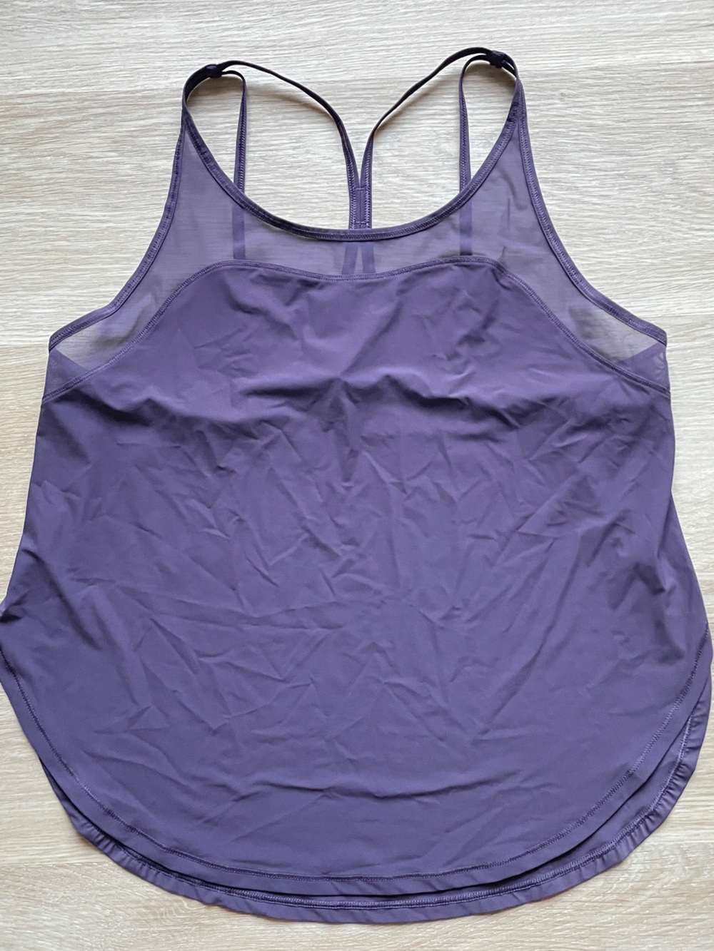 lululemon athletica Purple Strappy Mesh-Back Sports Tank